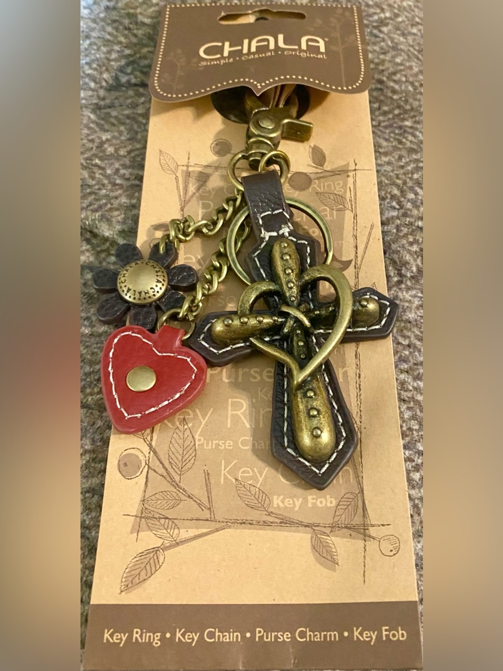 Chala Metal Charming Keychain/Bag Charm - Cross